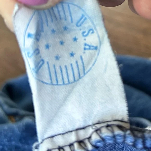 VINTAGE BRISTOL BLUES Elastic Waist Denim Jeans Western Retro | Size 10 (vtg 14) - Picture 3 of 11